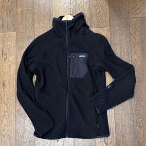 Patagonia Men's R1 Air Full-Zip Hoody, EUC, Black, Size M